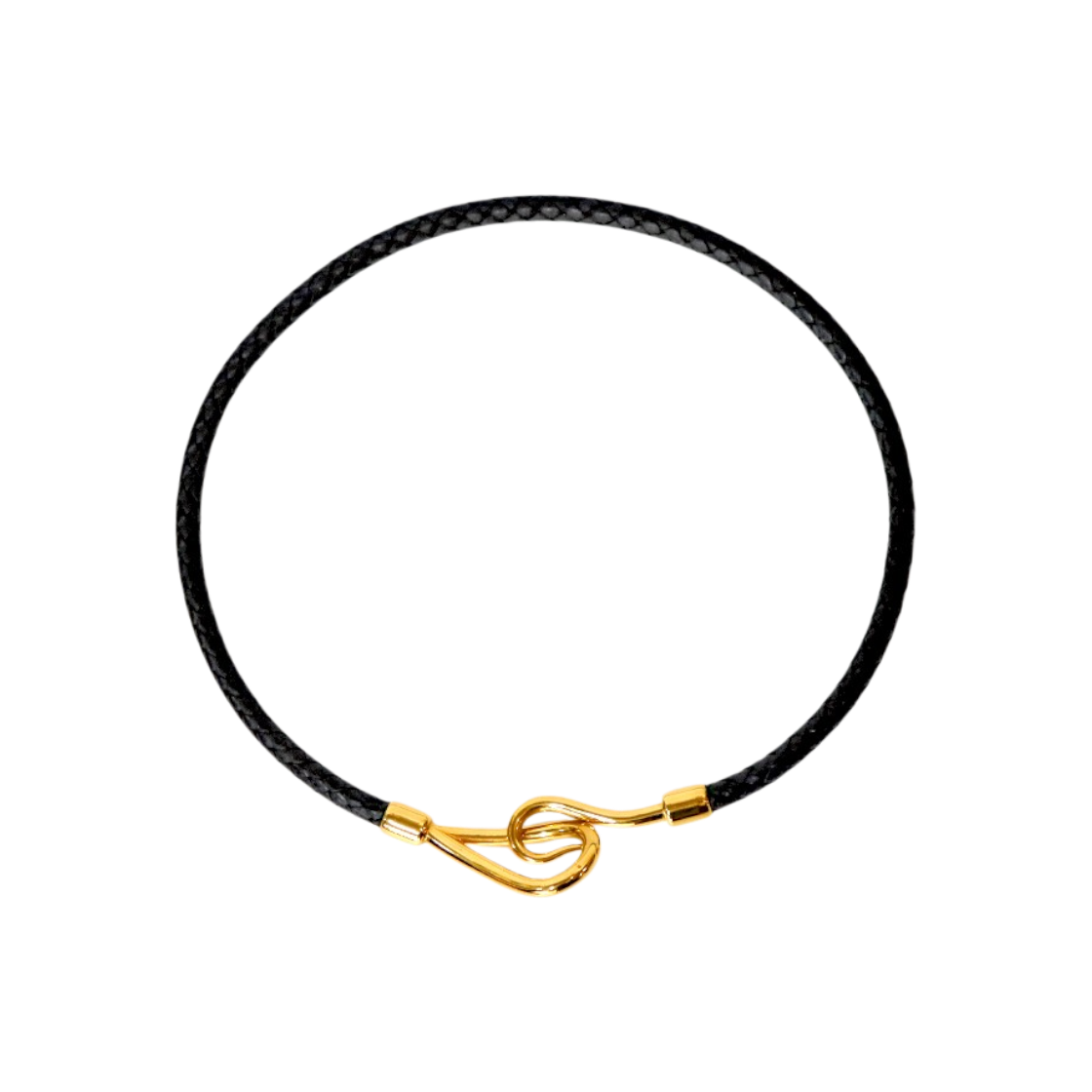 에르메스 블랙 점보 골드 초커 목걸이 A-B54946(Hermes Black Jumbo Gold Choker Necklace A-B54946) - 1