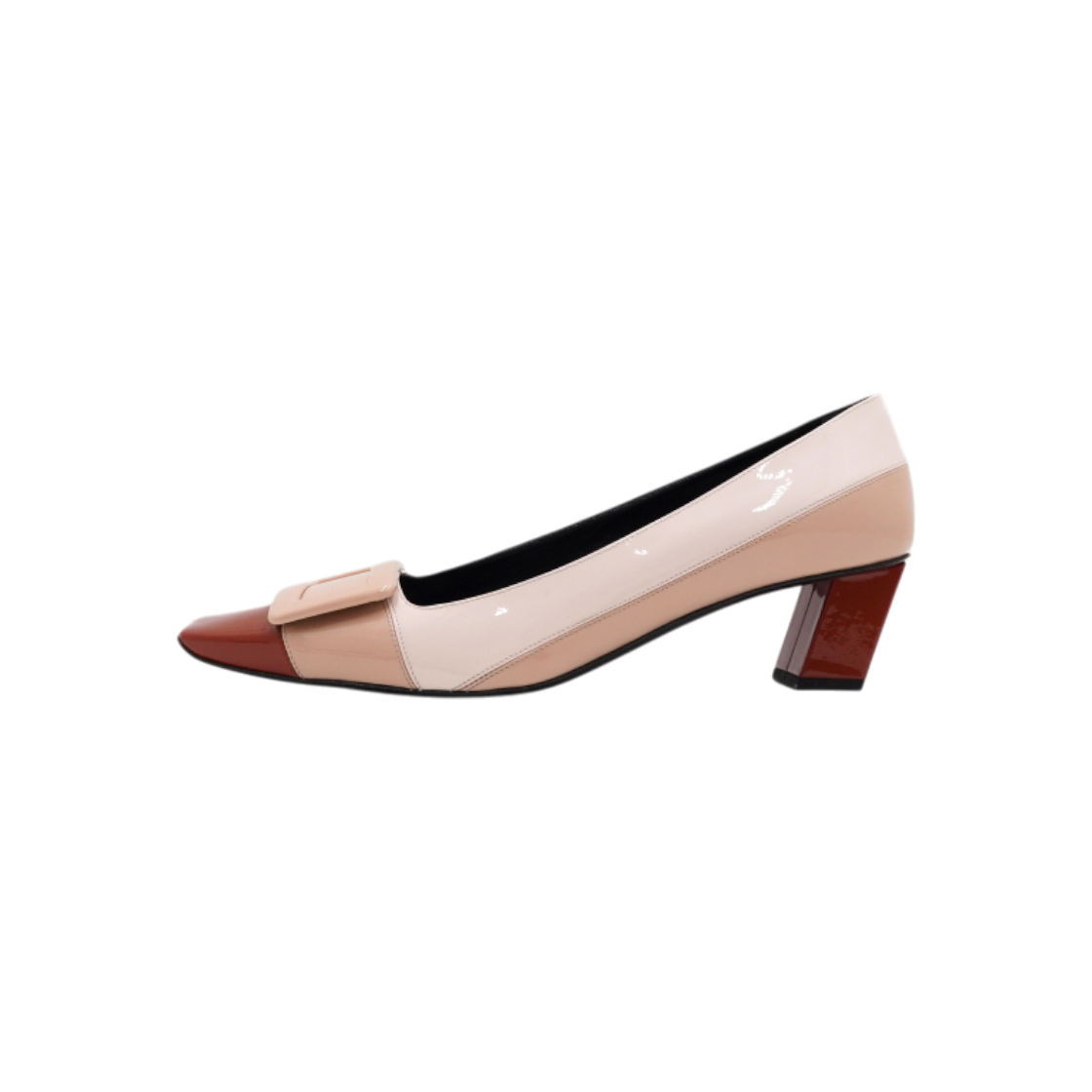 로저 비비에 RVW00600 페이던트 레더 벨 비비에 펌프스 여성 구두aa63638(Roger Vivier RVW00600 Patent Leather Belle Vivier Pumps) - 1