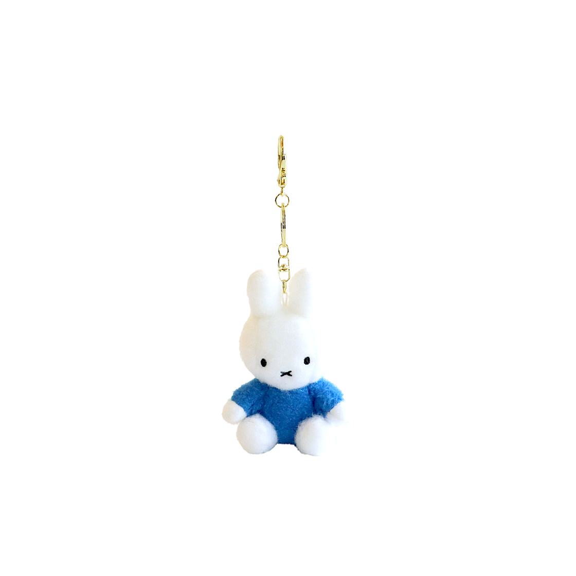 매니어리틀 미피 SITTING 크리미 키링 블루 티셔츠(Many a Little Miffy Sitting Creamy Keychain Blue T-shirt) - 1