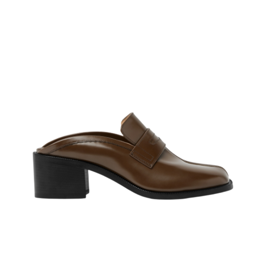 (W) 메종 마르지엘라 타비 시티 로퍼 뮬 우드((W) Maison Margiela Tabi City Loafer Mule Wood)