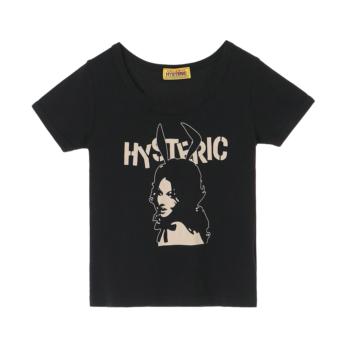 01261CT31 (W) Hysteric Glamour Bunny Girl Chibi T-Shirt Black