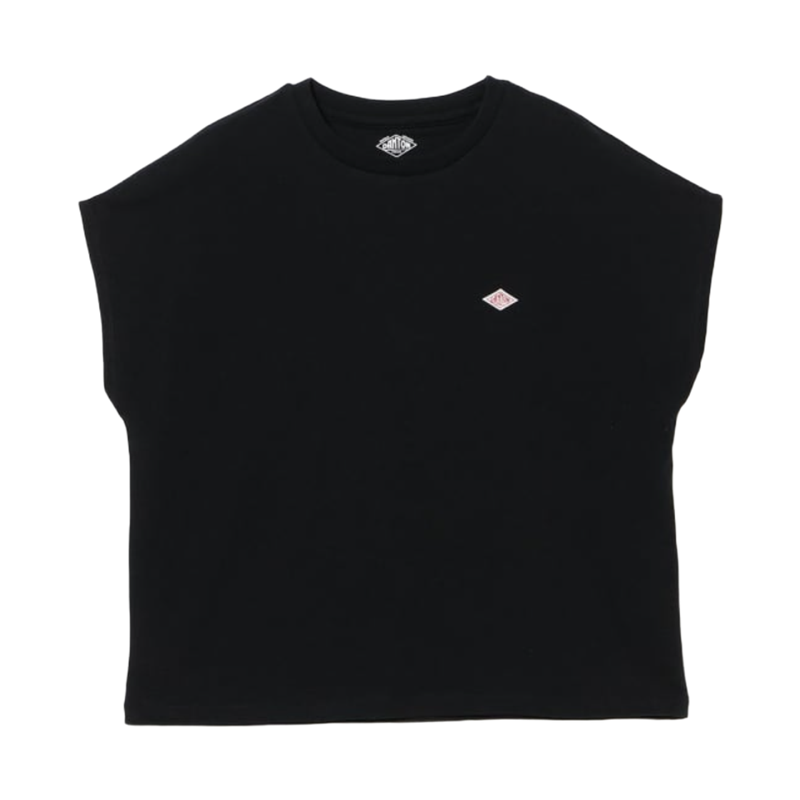 (W) 단톤 코튼 저지 돌먼 숏슬리브 티셔츠 블랙((W) Danton Cotton Jersey Dolman Short Sleeve T-Shirt Black)