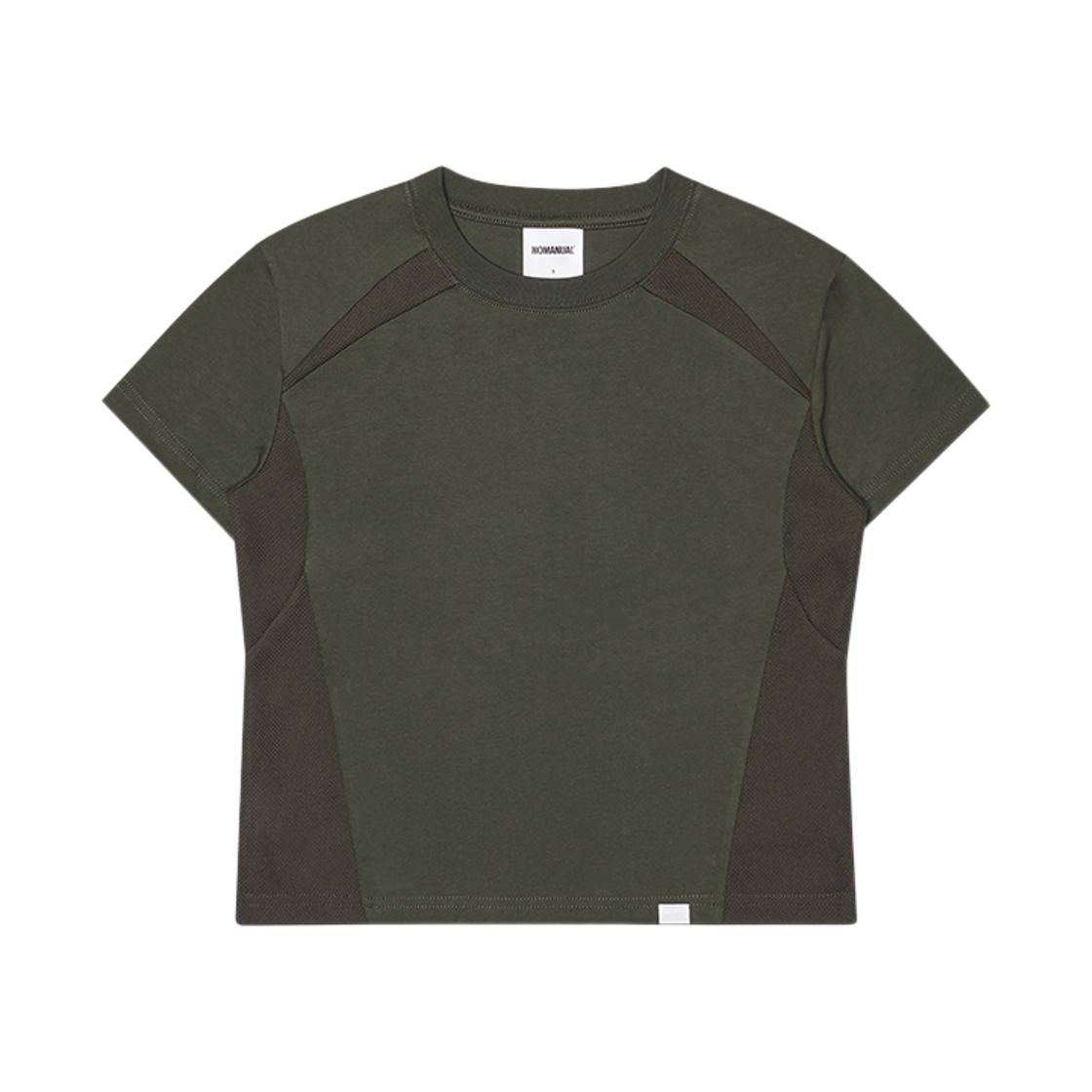 (W) 노매뉴얼 W.B 티셔츠 차콜((W) NOMANUAL W.B T-shirt Charcoal) - 1