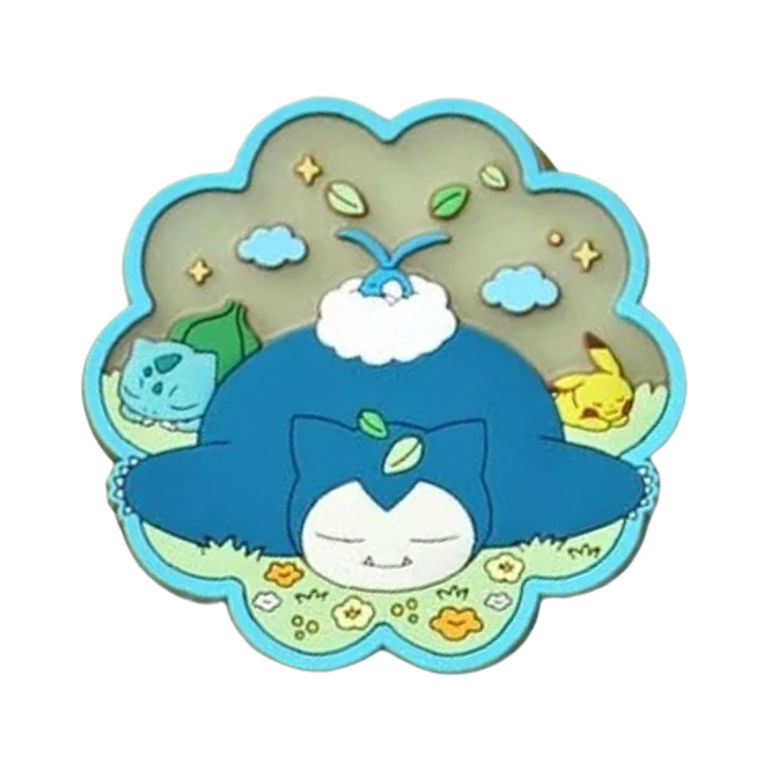 포켓몬 어반 포레스트 러버 마그넷 컬렉션 이상해씨 & 잠만보 & 피카츄 & 파비코(Pokemon Urban Forest Rubber Magnet Collection Bulbasaur & Snorlax & Pikachu & Swablu)