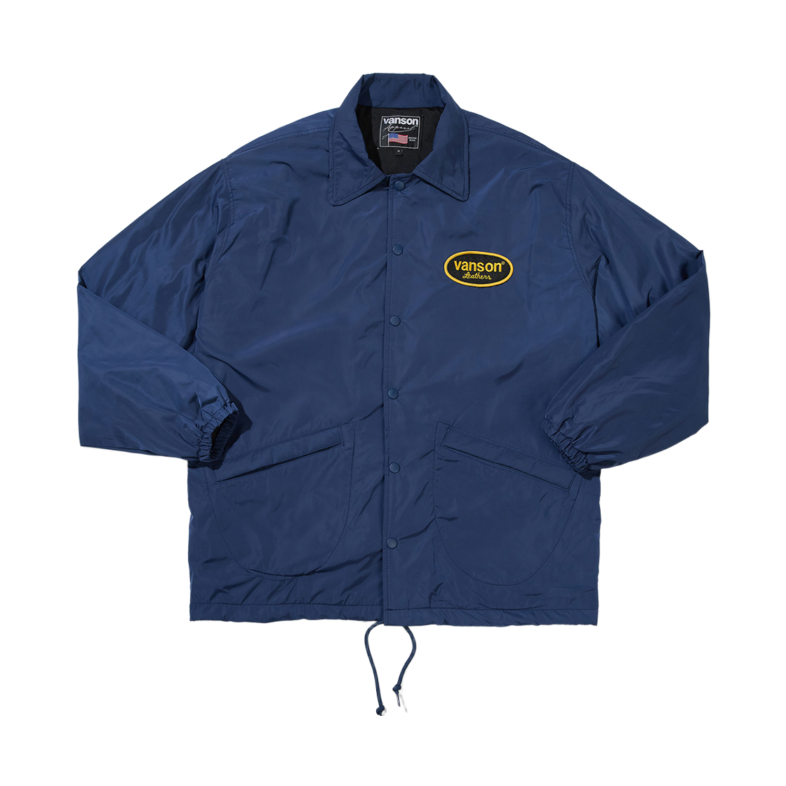 벤슨 레더 오발 로고 코치 자켓 / 네이비(Vanson Leathers Oval Logo Coach Jacket / Navy)