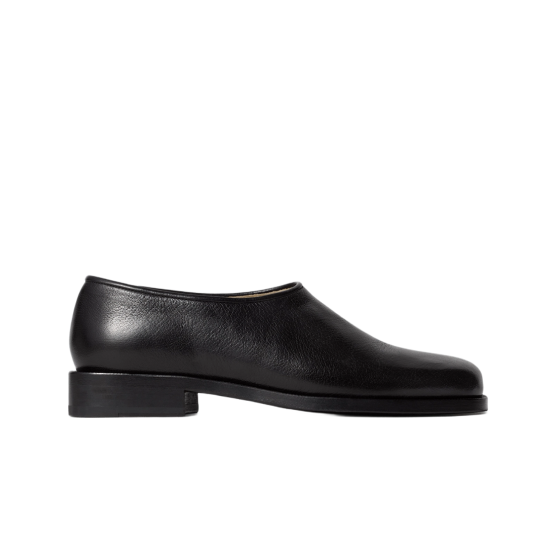 르메르 아나토믹 샤이니 레더 슬립 온 블랙(Lemaire Anatomic Shiny Leather Slip On Black)