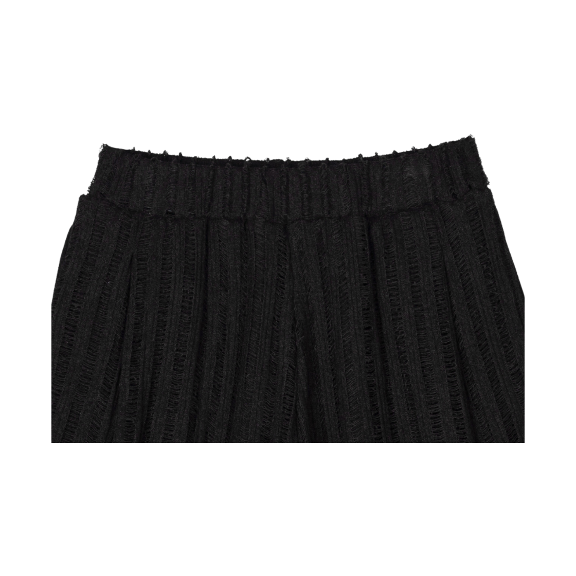 구월십일 니트 매쉬 스커트 팬츠 블랙(GUWOLSIBIL Knit Mash Skirt Pants Black) - 3