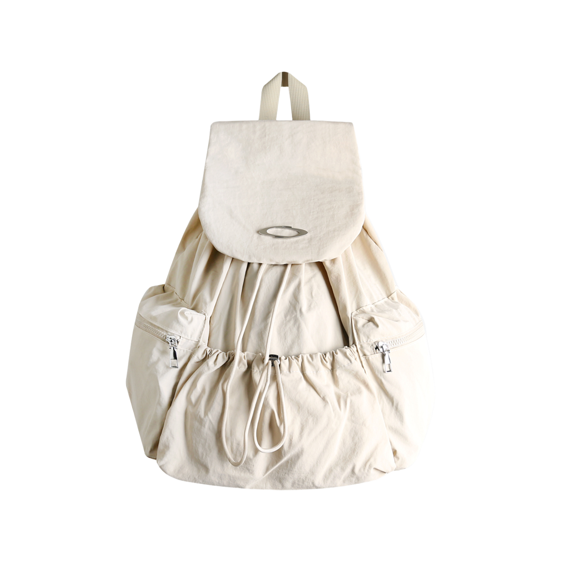 노이아고 스트링 플랩 백팩 아이보리(Noiago String Flap Backpack Ivory)