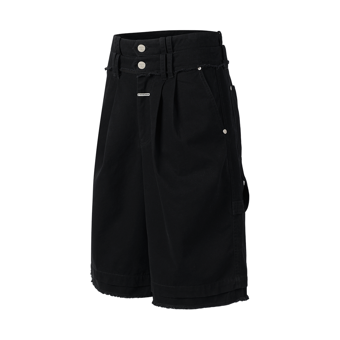더바이닐하우스 더블 레이어드 쇼츠 블랙(Thevinylhouse Double Layered Shorts Black) - 2