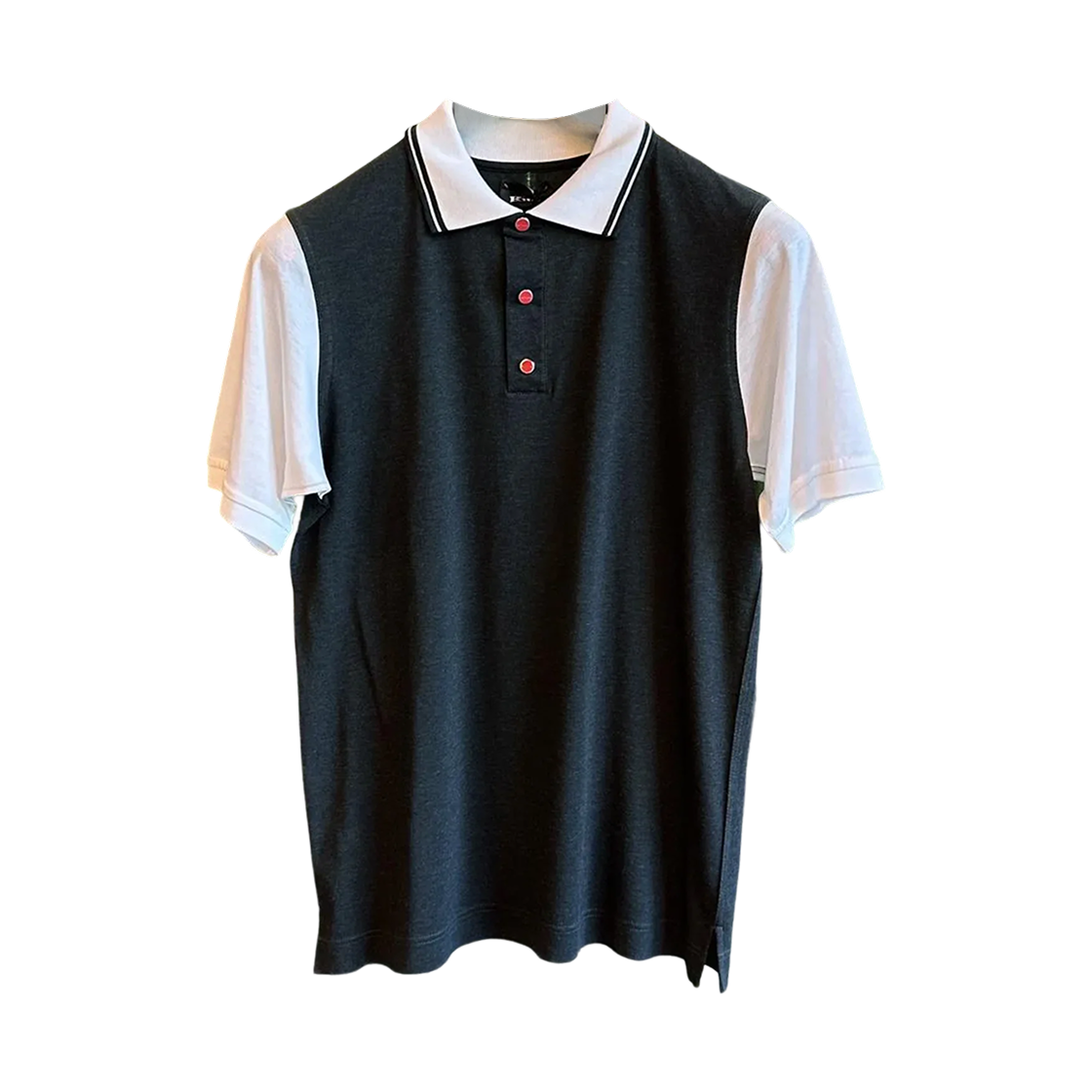 키톤 숏슬리브 폴로 셔츠 차콜(Kiton Short Sleeve Polo Shirt Charcoal) - 1