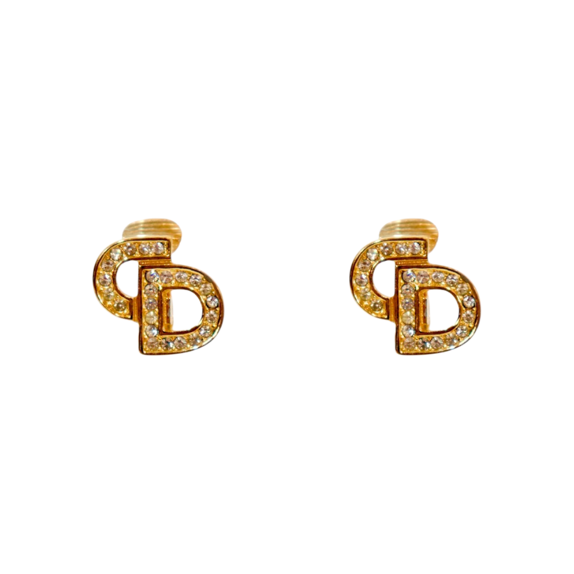 ITN2UDQ25VCW Dior Cubic CD Gold Earrings A-B56780