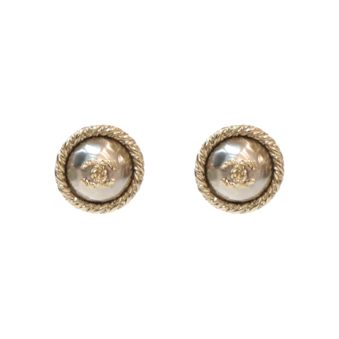 IT69BEGCRDTH Chanel Round CC Gold Earrings