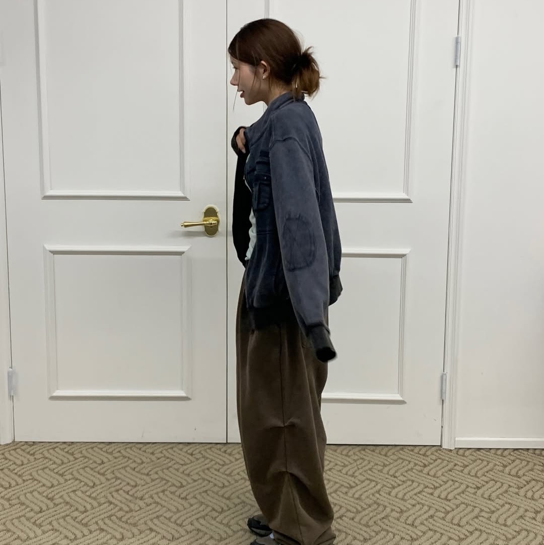 MAINBOOTH Nomad Sweat Pants BROWN 착용 스타일 - 6