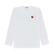 Play Comme des Garcons LS T-Shirt White