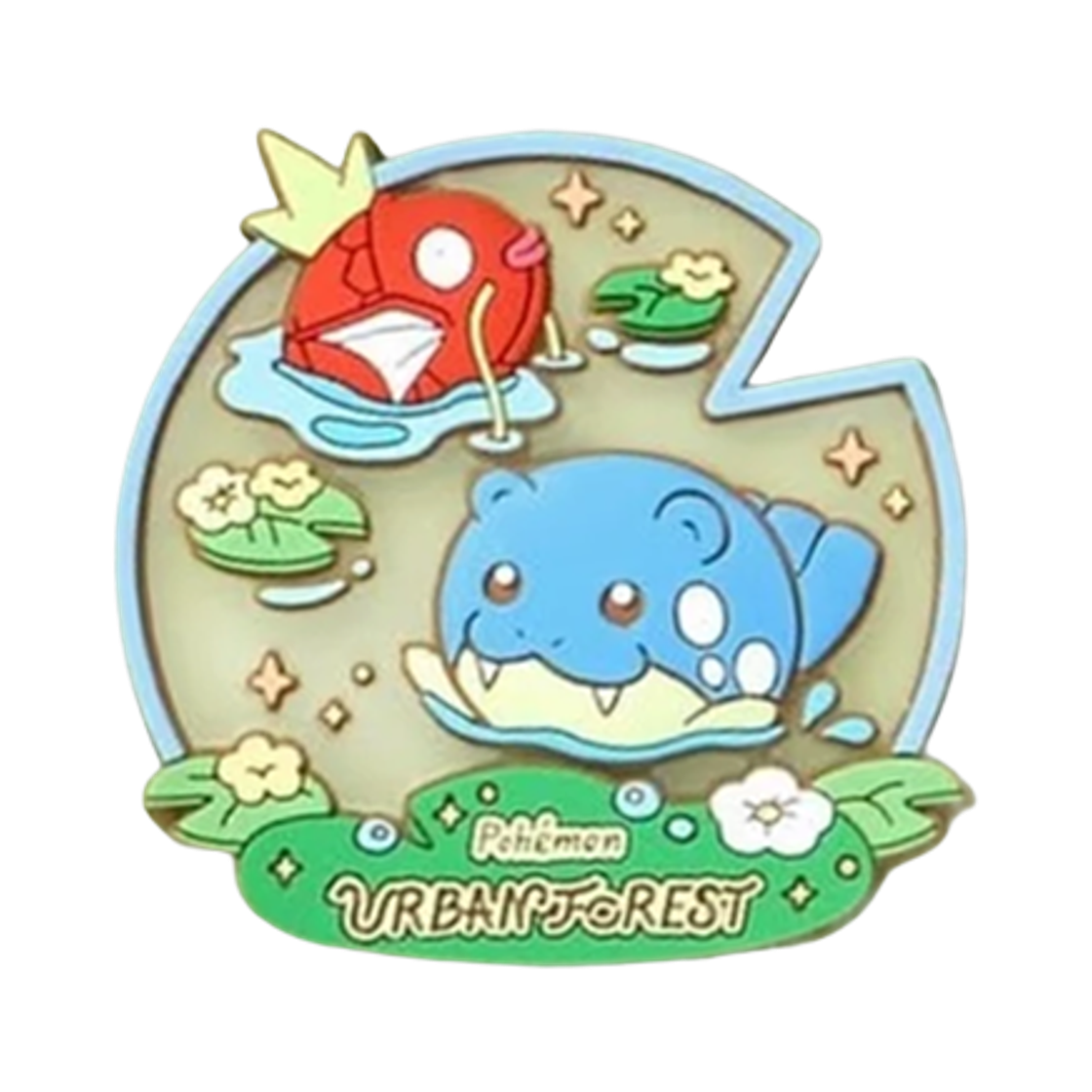 포켓몬 어반 포레스트 러버 마그넷 컬렉션 잉어킹 & 데굴레오(Pokemon Urban Forest Rubber Magnet Collection Magikarp & Litleo) - 1