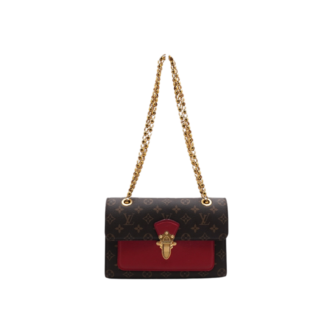 IT4RGA88RNC2 Louis Vuitton Monogram Bigtoile Cherry Flap Gold Chain Shoulder Bag & Crossbody