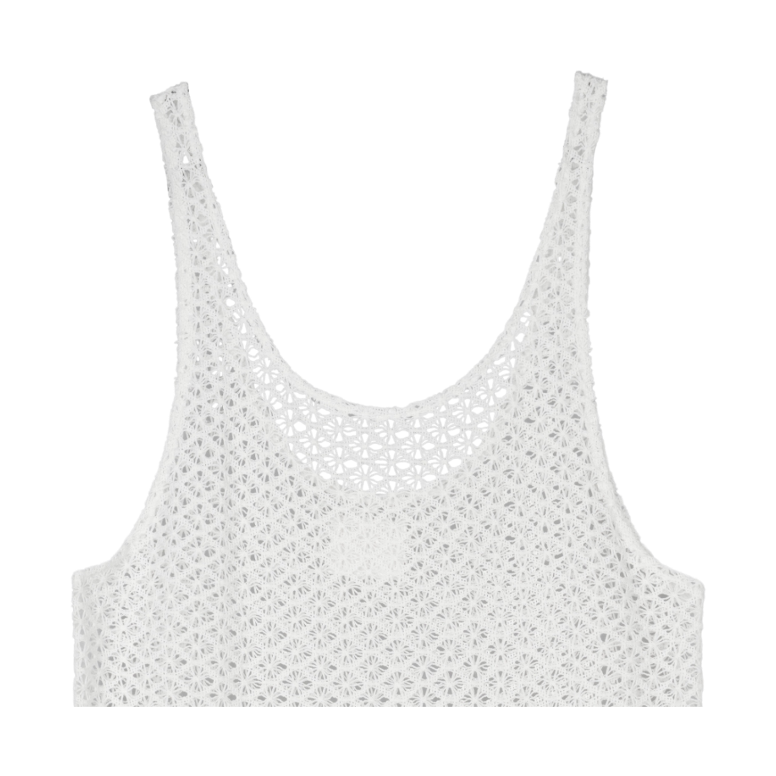 구월십일 레이스 시스루 롱 원피스 화이트(GUWOLSIBIL Lace See-Through Long Dress White) - 3