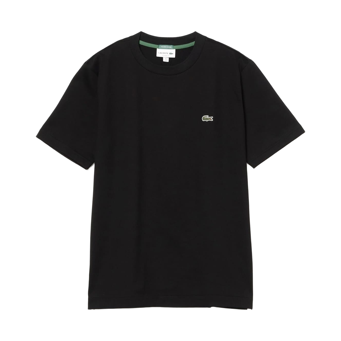 21-04-0262-462 Beams F x Lacoste Logo T-Shirt Black