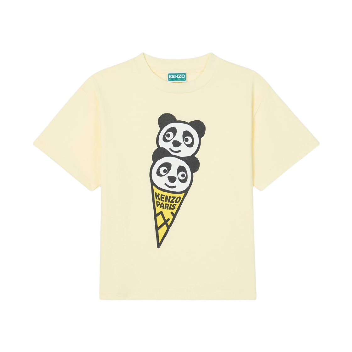 K61677-504 (Kids) Kenzo Happy Sweet T-Shirt in Cotton Golden Yellow