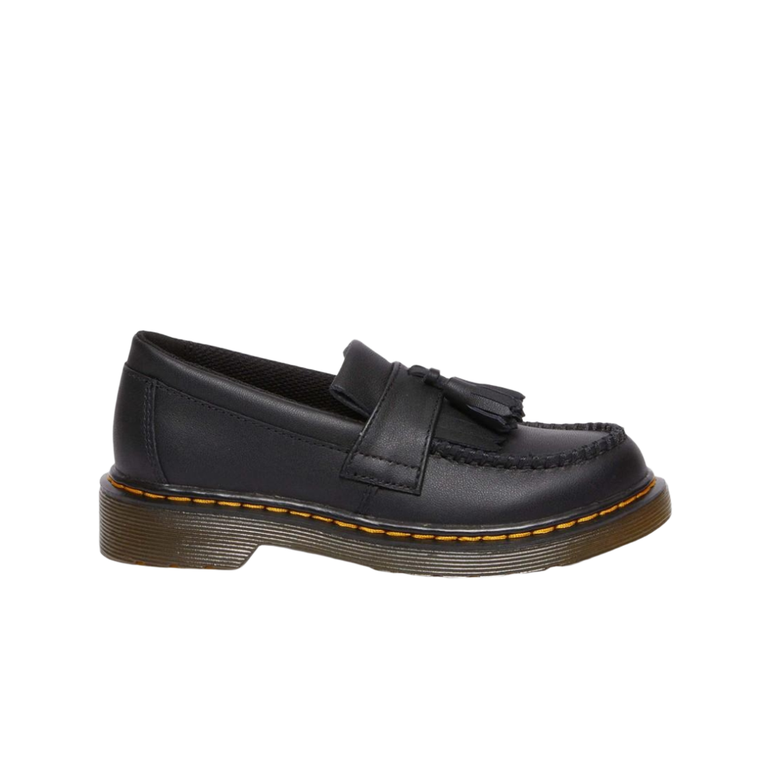 30963001 (Kids) Dr. Martens Adrian Softy T Leather Tassel Loafers Black