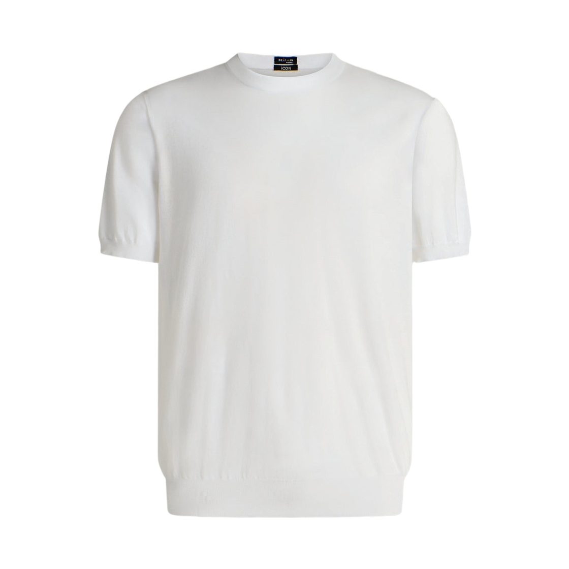 UMKXX3740C Kiton Cotton Short Sleeve Crewneck Sweater White