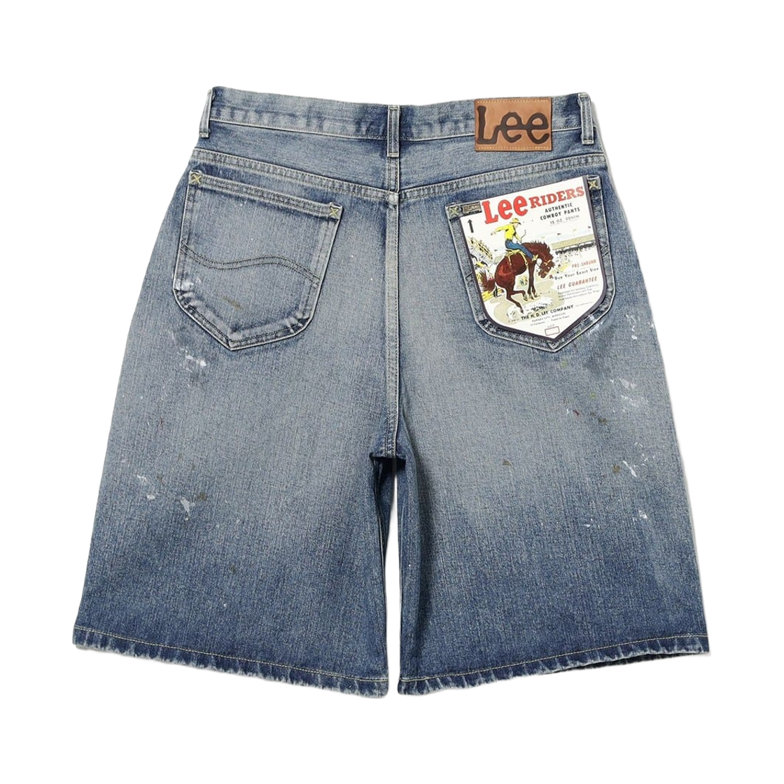 리 와이드 데님 쇼츠 라이트 유즈드 워시(Lee Wide Denim Shorts Light Used Wash) - 2