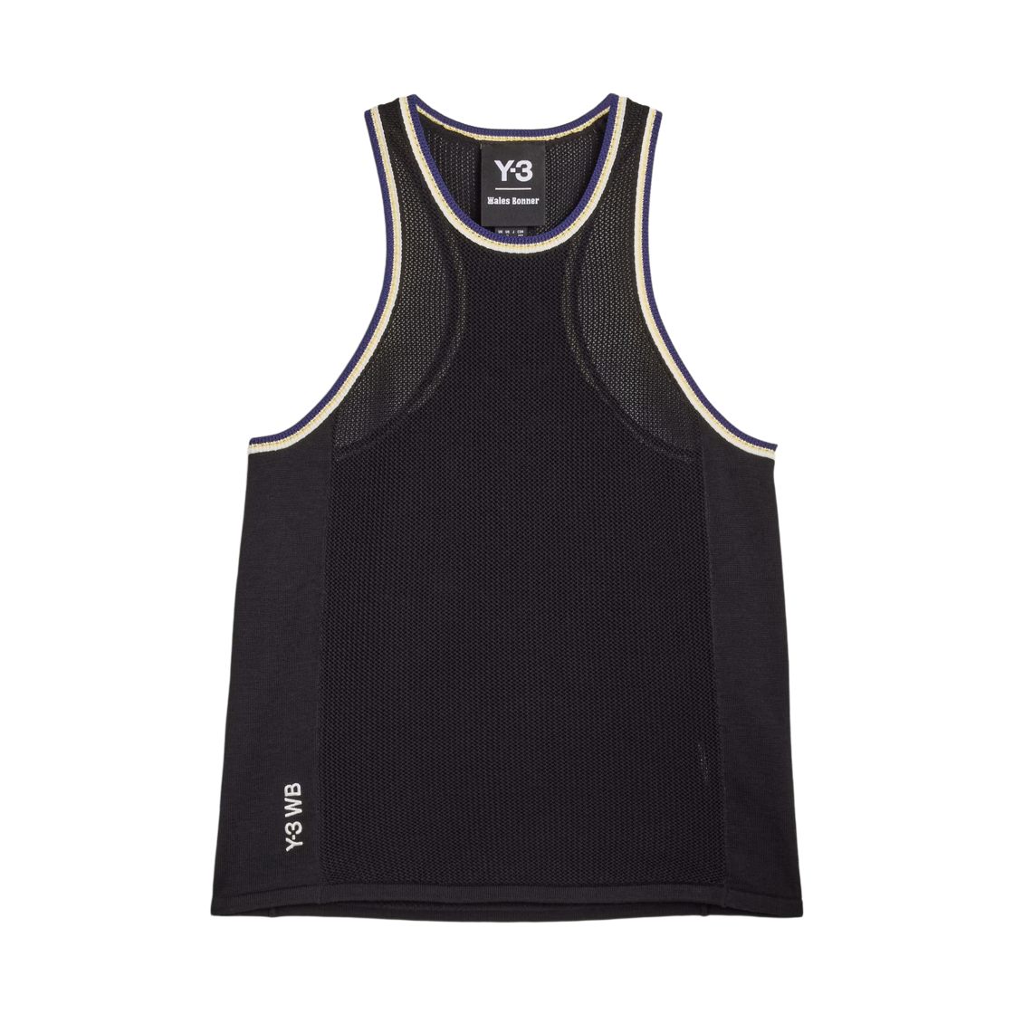 KS3978 (W) Y-3 x Wales Bonner Knit Tank Top Black
