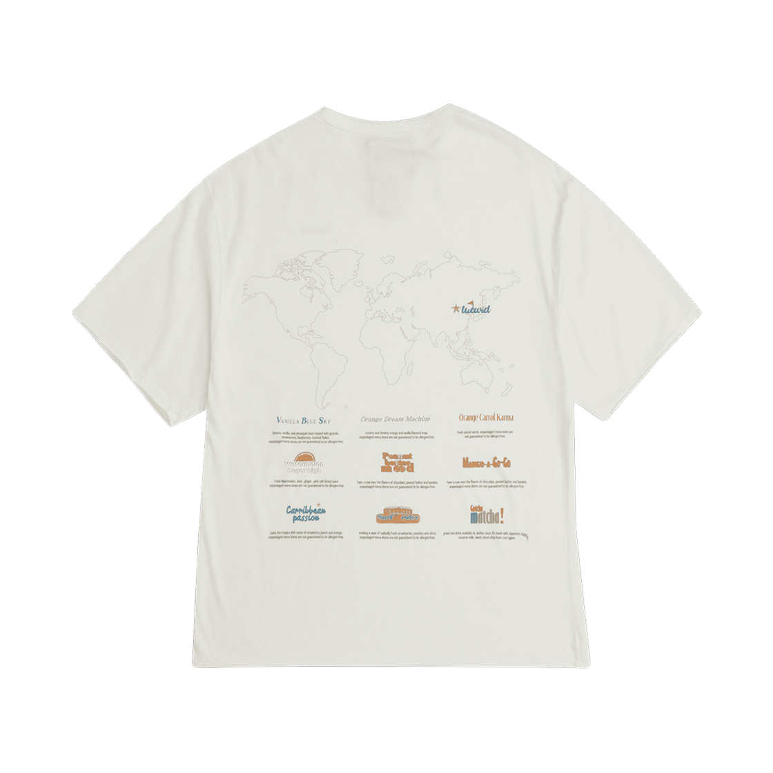 투위드 서머 쉐이크 수니니어티 화이트(Tuewid Summer Shake Souvenir Tee In White)