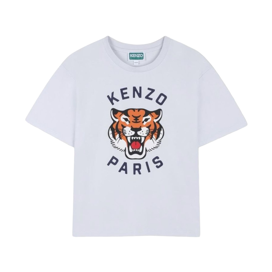 K61804-77M (Kids) Kenzo Tiger Graphic T-Shirt Clear Blue