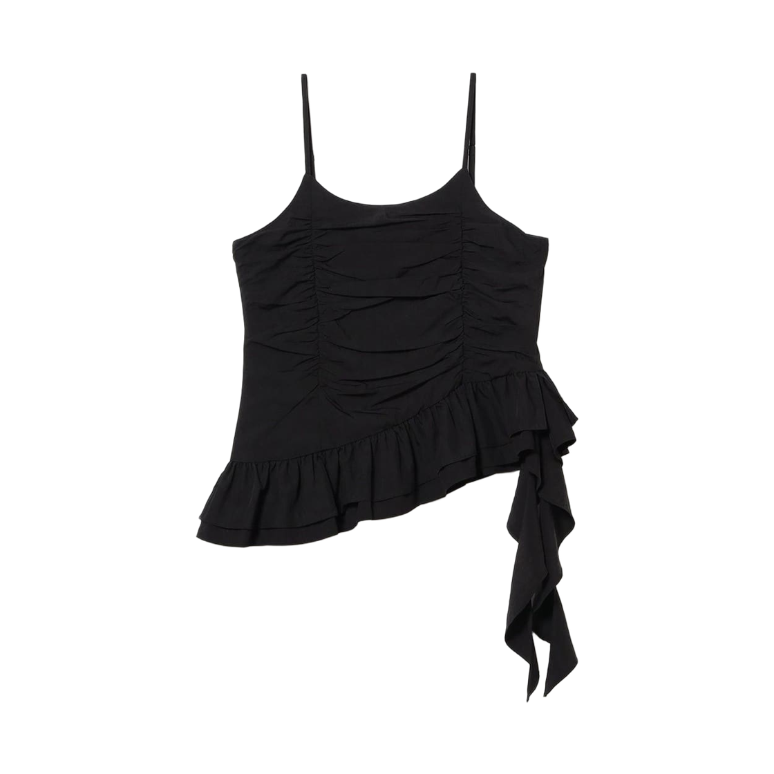 61-01-0999-370 (W) Ray Beams Flared Hem Camisole Black