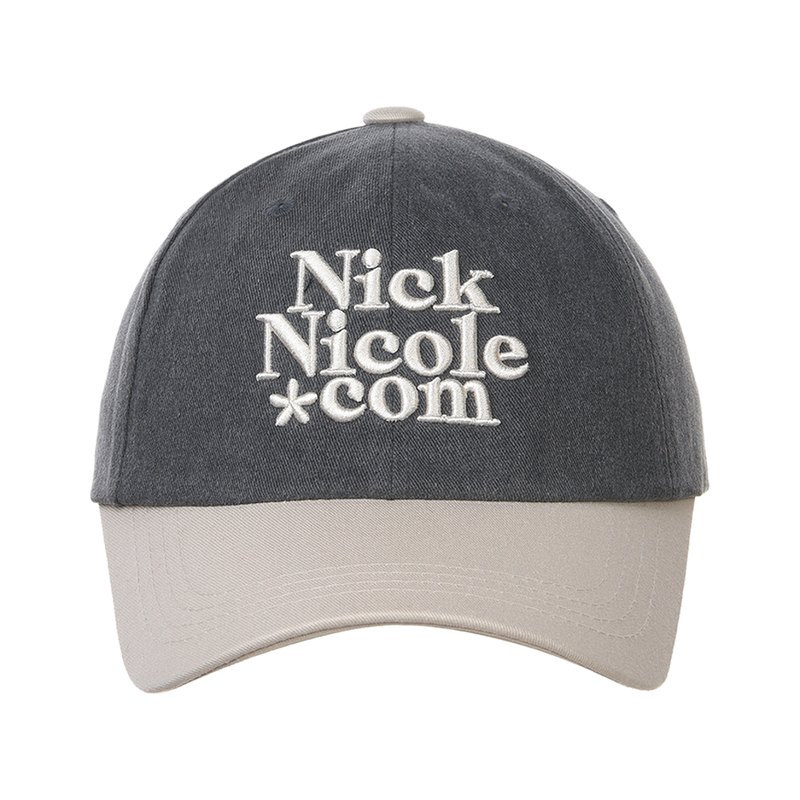 닉앤니콜 NN 닷컴 시그니처 볼 캡 투톤 베이지(NICK&NICOLE NN Dotcom Signature Ball Cap Twotone Beige)