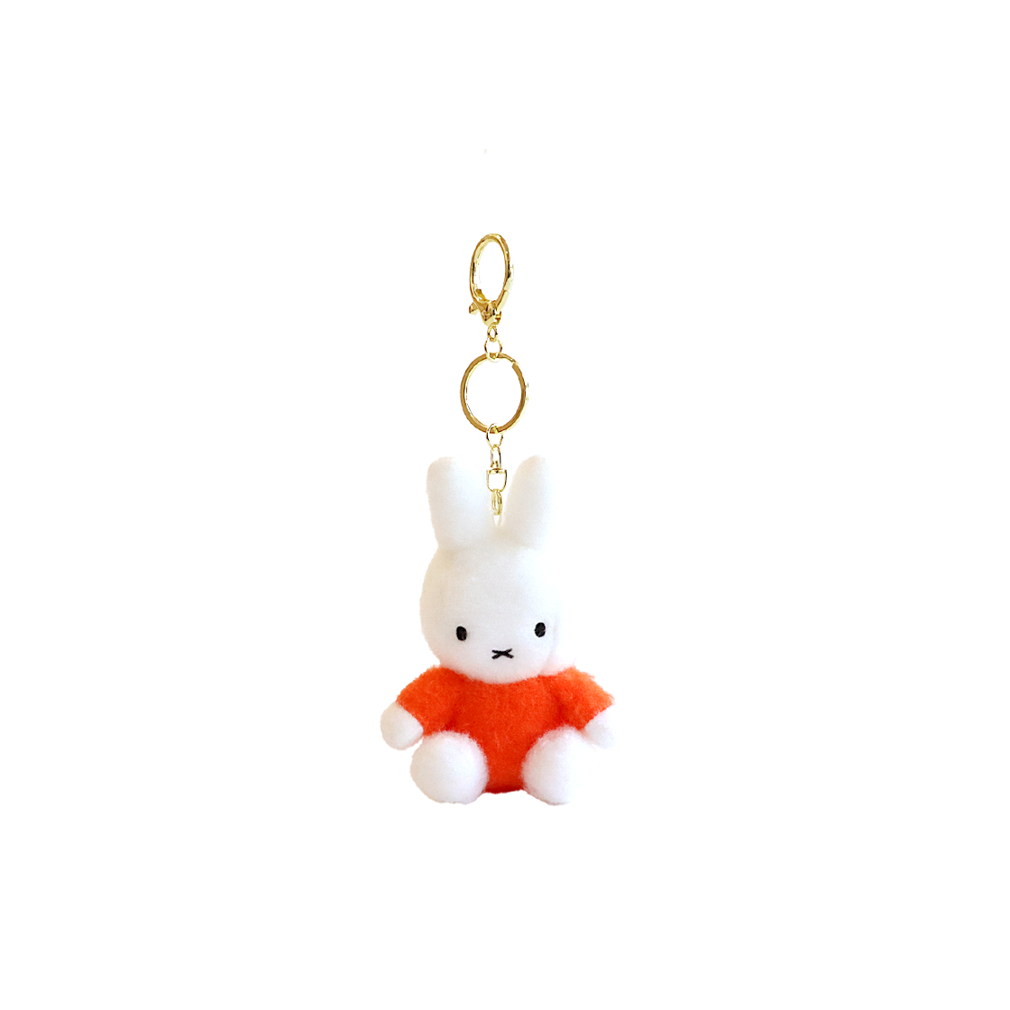 매니어리틀 미피 SITTING 크리미 키링 오렌지 티셔츠(Many a Little Miffy Sitting Creamy Keychain Orange T-shirt)