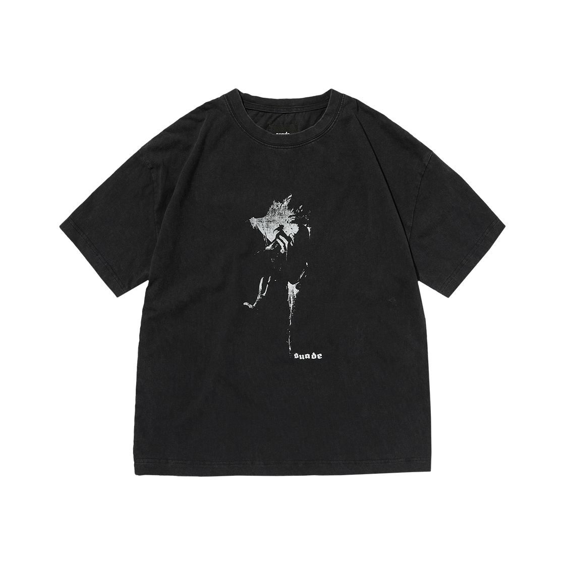 SDFSTO055WB Suade Silhouette Tee Washing Black