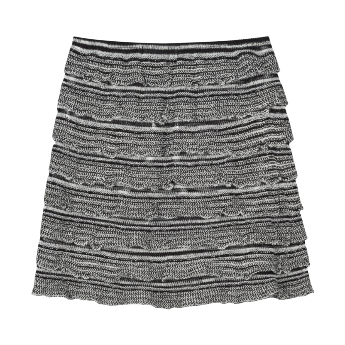 구월십일 컷 엣지 레이스 레이어드 스커트 블랙(GUWOLSIBIL Cut Edge Lace Layered Skirt Black) - 2