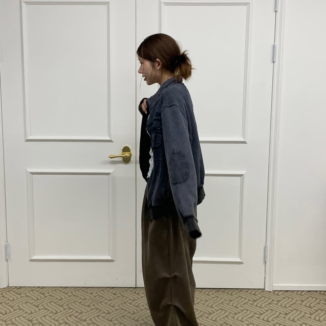 MAINBOOTH Field Combat Jacket NAVY 착용 스타일 - 5