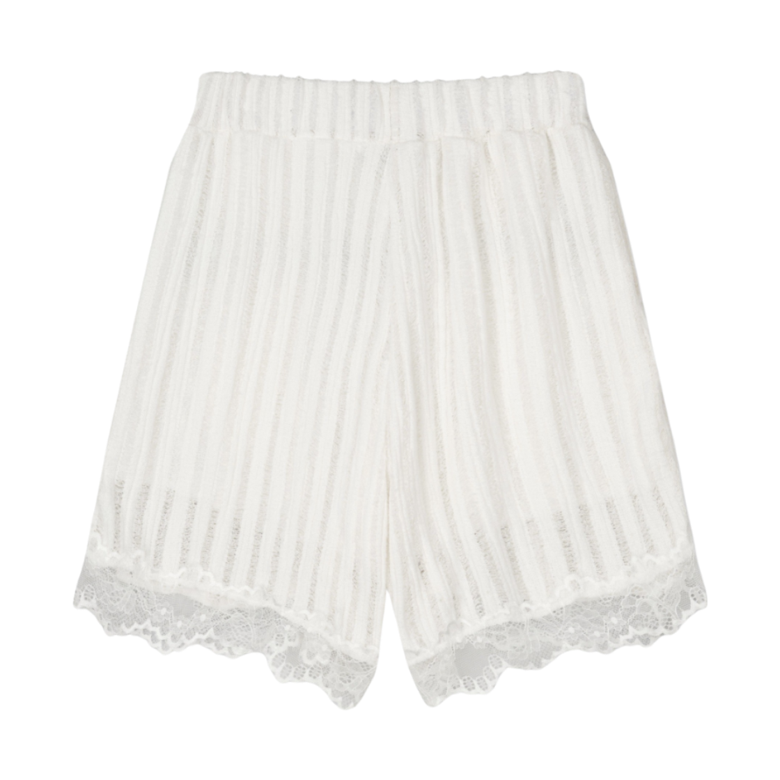 구월십일 니트 매쉬 스커트 팬츠 화이트(GUWOLSIBIL Knit Mash Skirt Pants White) - 2