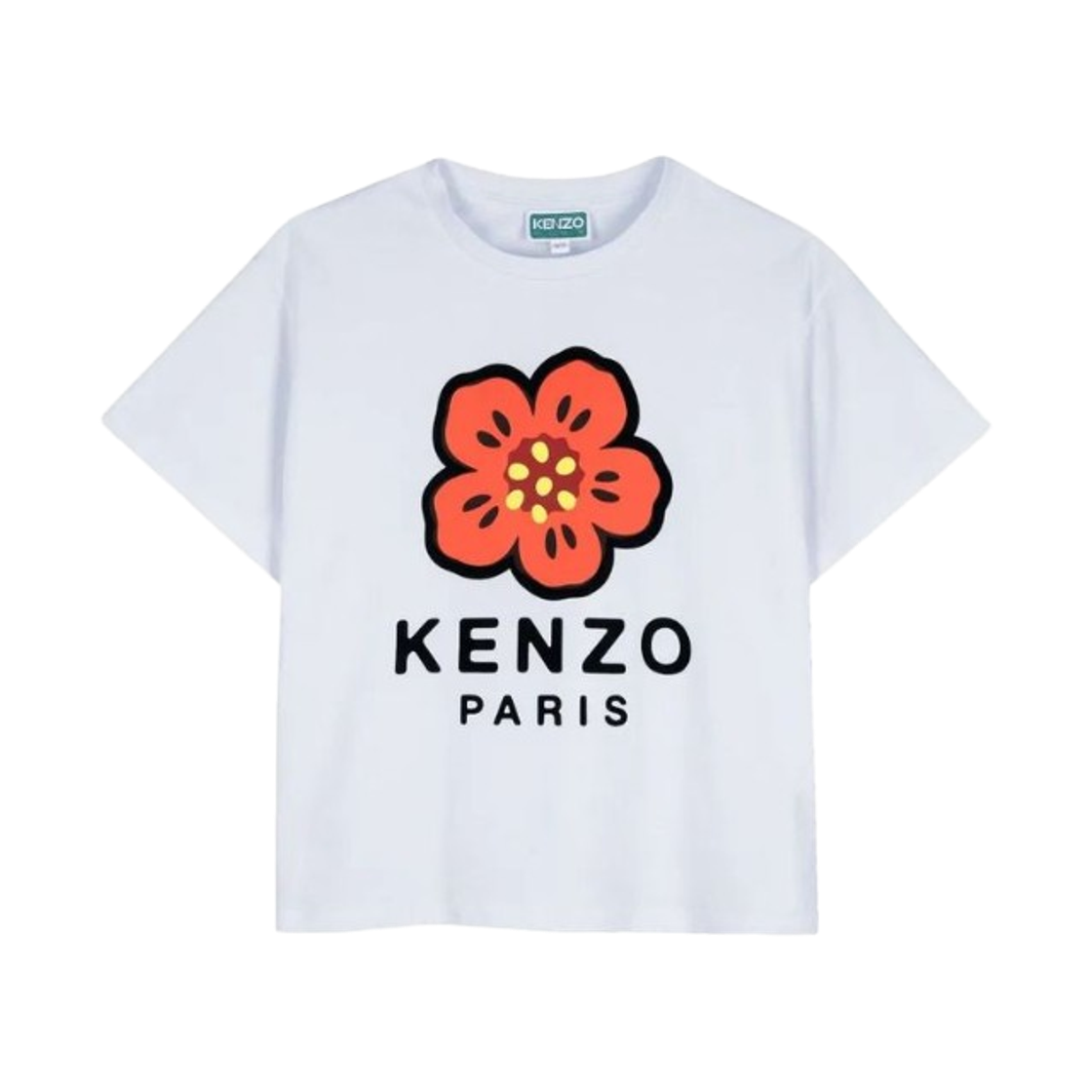 K61698-77M (Kids) Kenzo Boke Flower T-Shirt Clear Blue