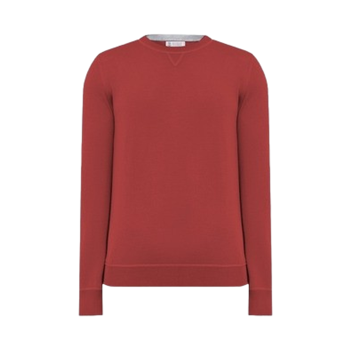 M2400240-CMQ54 Brunello Cucinelli Wool Cashmere Stitch Knit Red