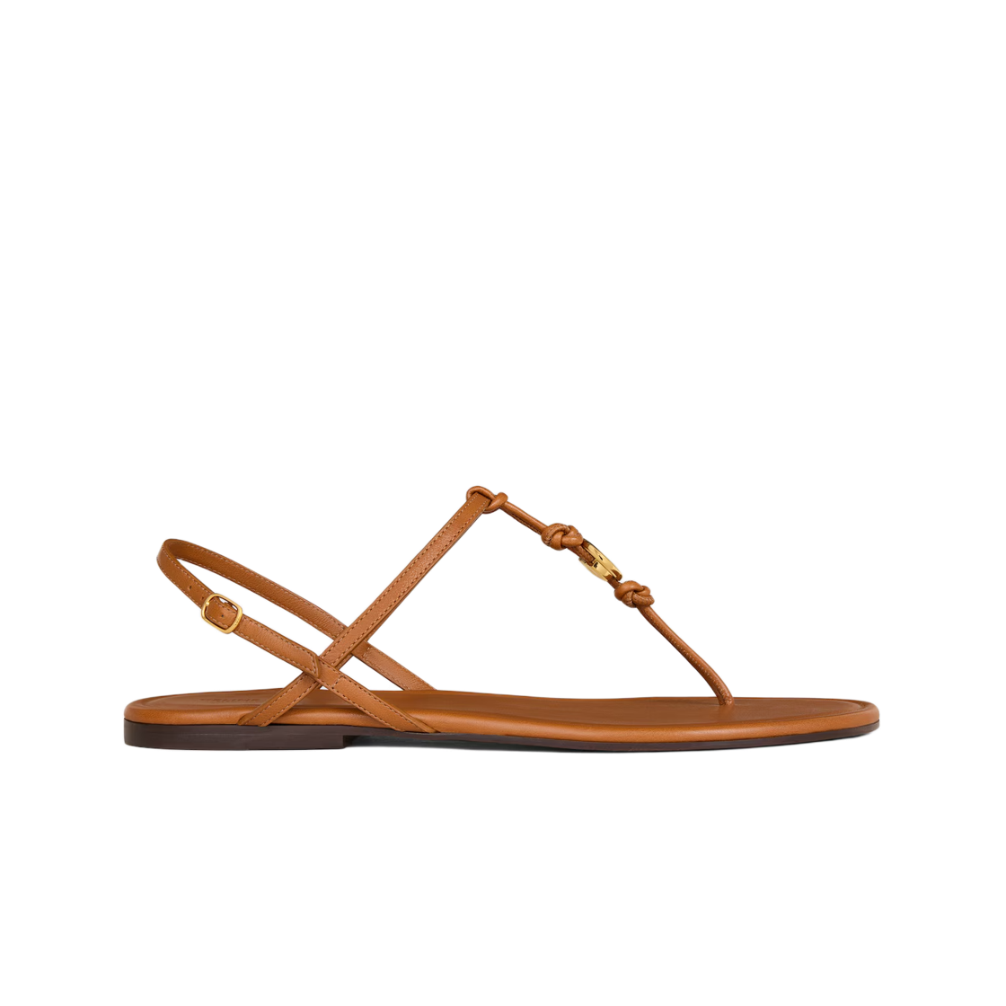 (W) 셀린느 페니 샌들 서플 카프스킨 코냑((W) Celine Penny Sandal in Supple Calfskin Cognac) - 1