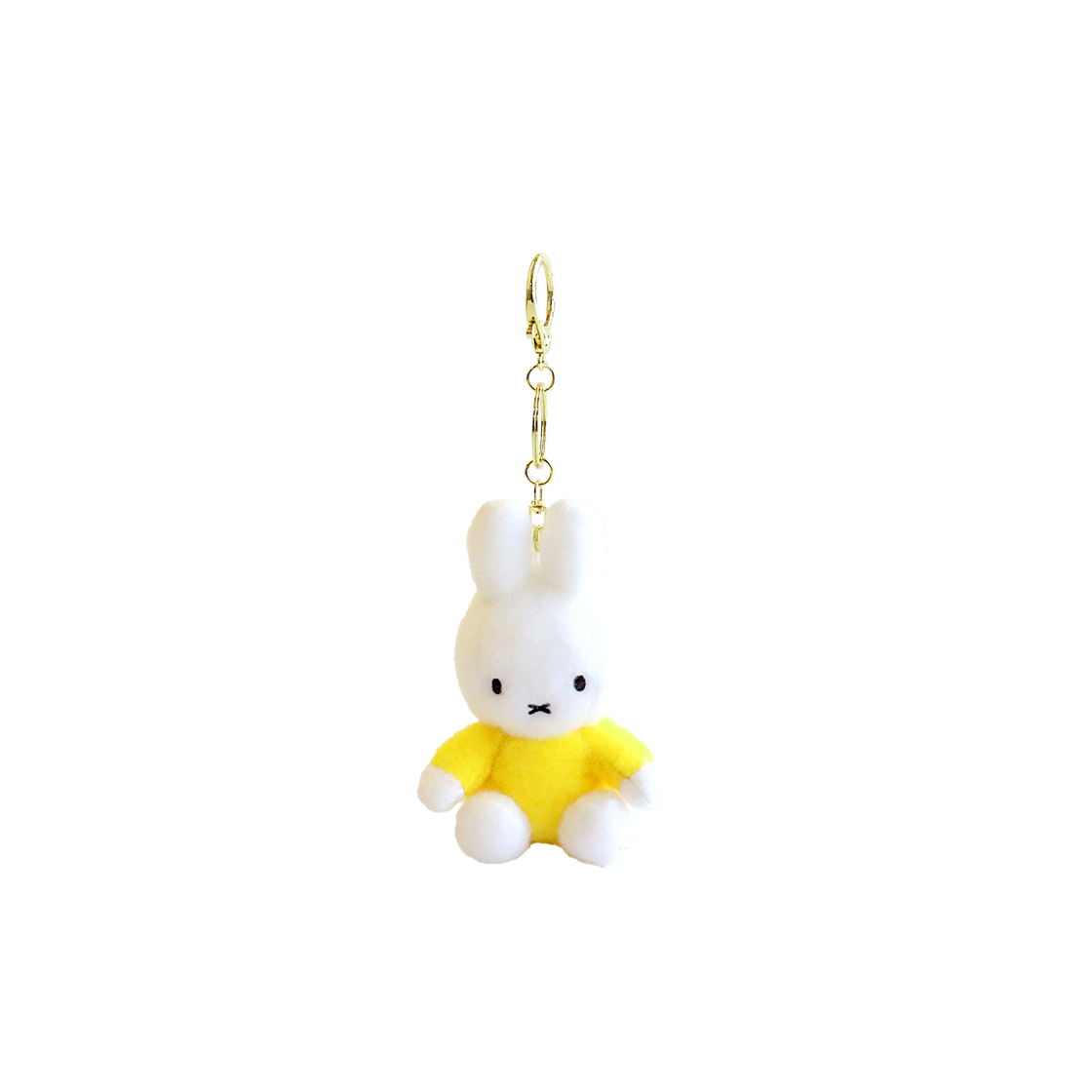 매니어리틀 미피 SITTING 크리미 키링 옐로우 티셔츠(Many a Little Miffy Sitting Creamy Keychain Yellow T-shirt)