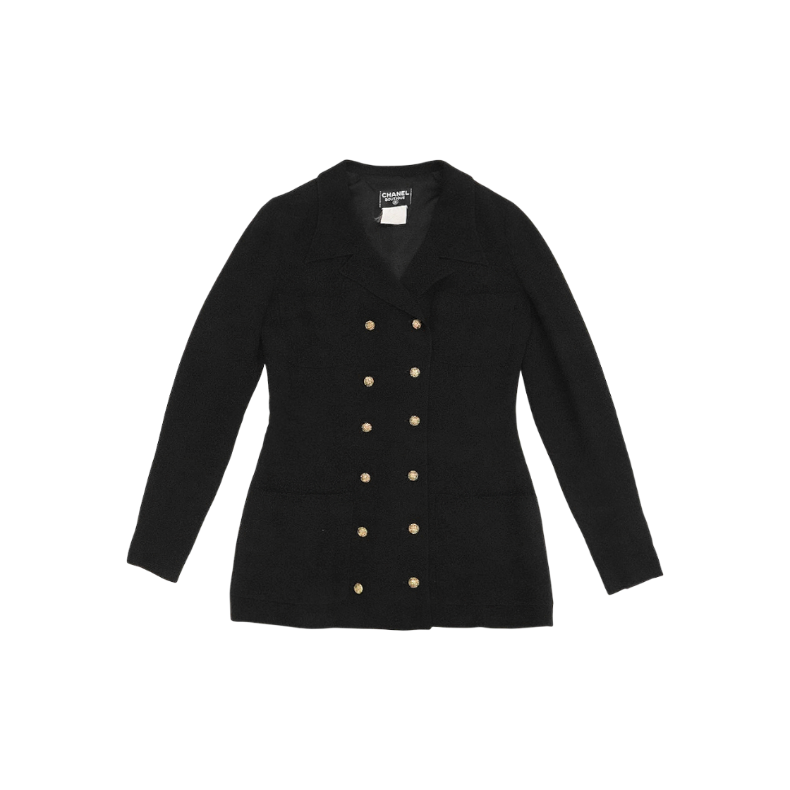 샤넬 블랙 더블 브레스트 재킷 C-C58156(Chanel Black Double-Breasted Jacket C-C58156) - 1