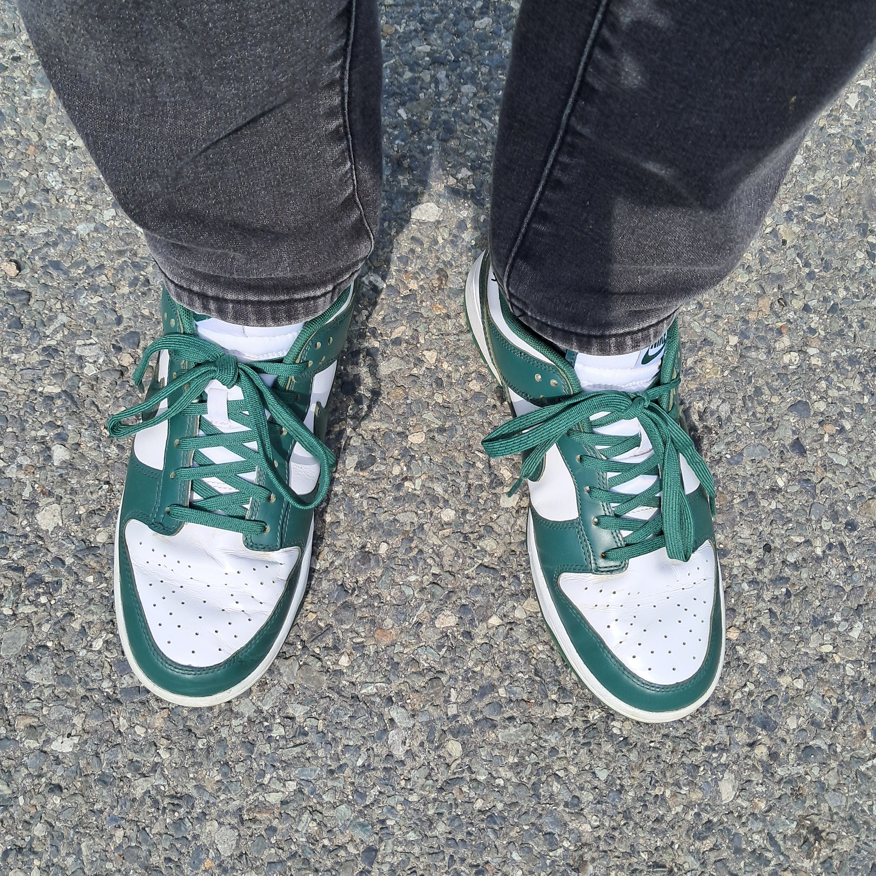 Nike Dunk Low Retro Varsity Green 착용 스타일 - 1