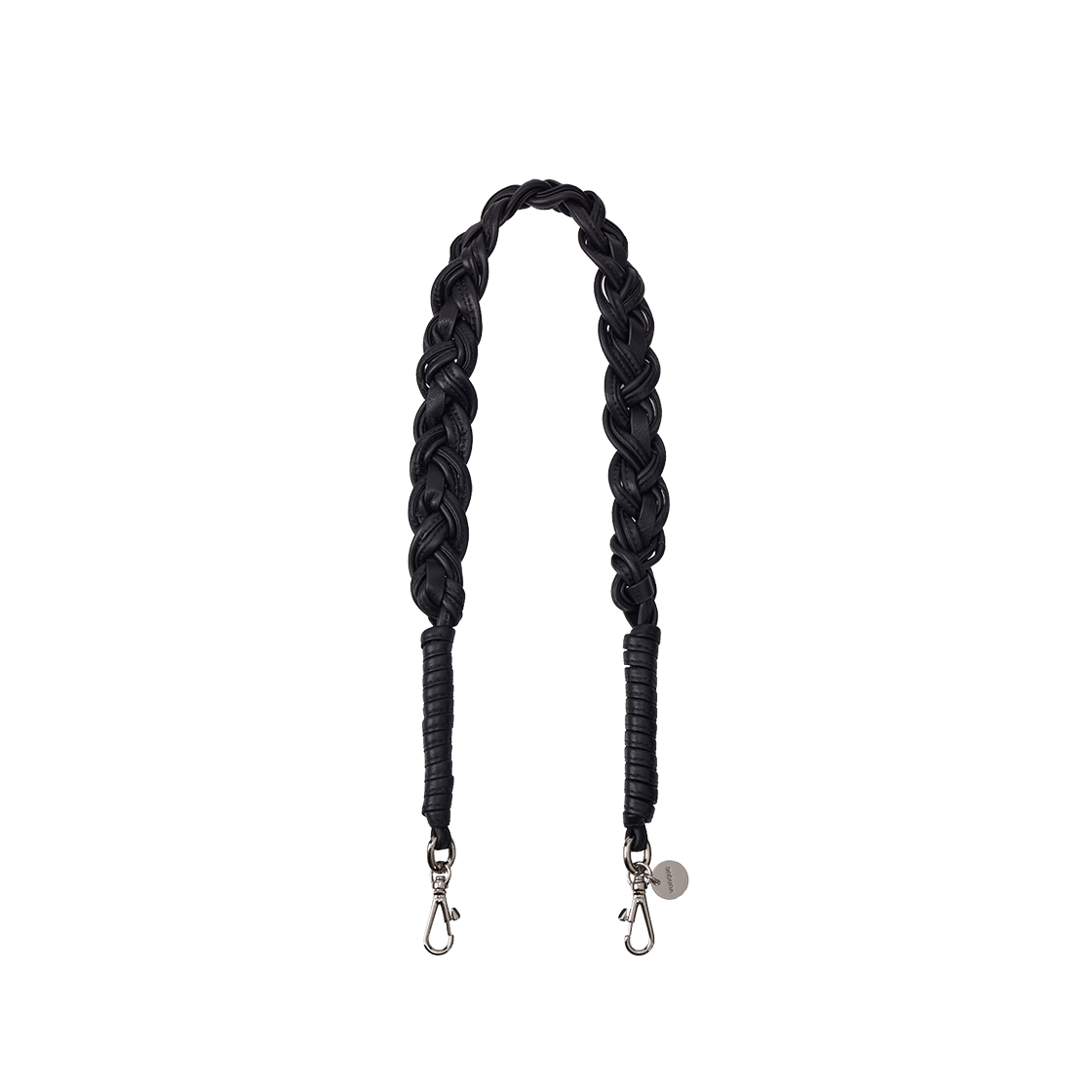 분크 트위스트 레더 스트랩 블랙(vunque Twist Leather Strap Black)