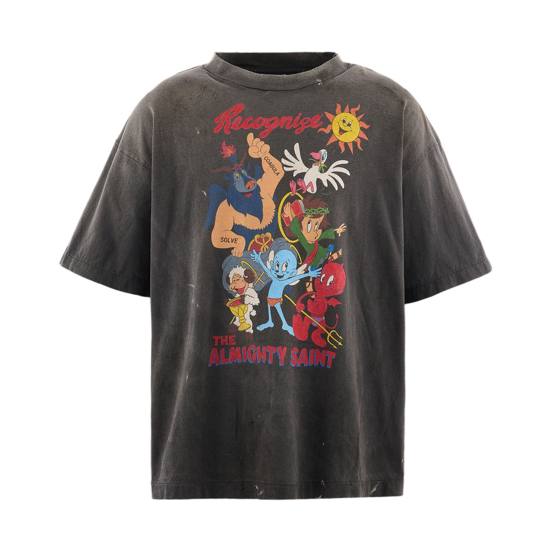 MK8-0000-008 Saint Mxxxxxx Almithy Saint S/S T-Shirt Black - 26SS
