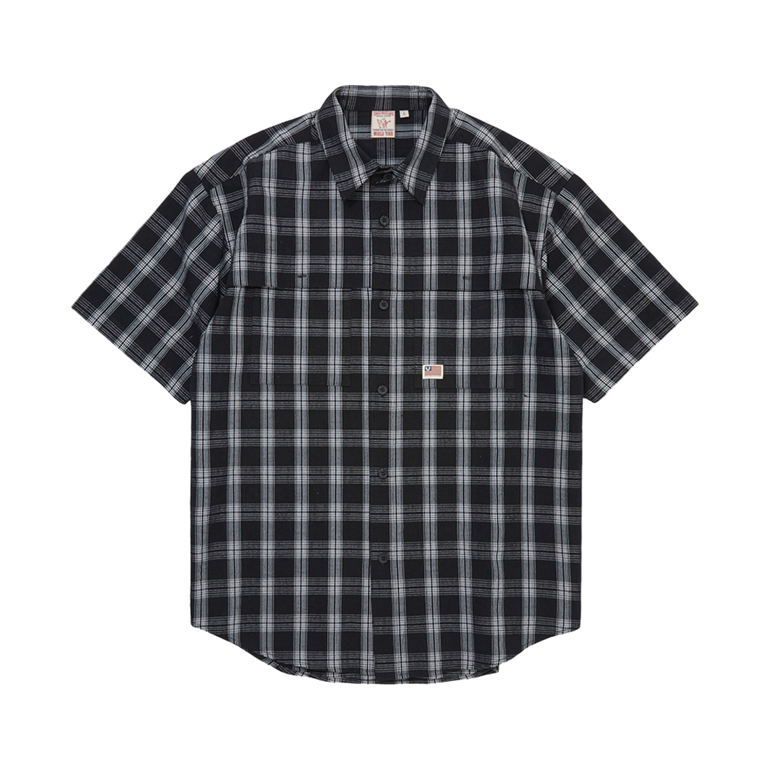 트루릴리젼 쉐도우 체크 하프 셔츠 블랙(True Religion Shadow Check Half Shirt_Black) - 1