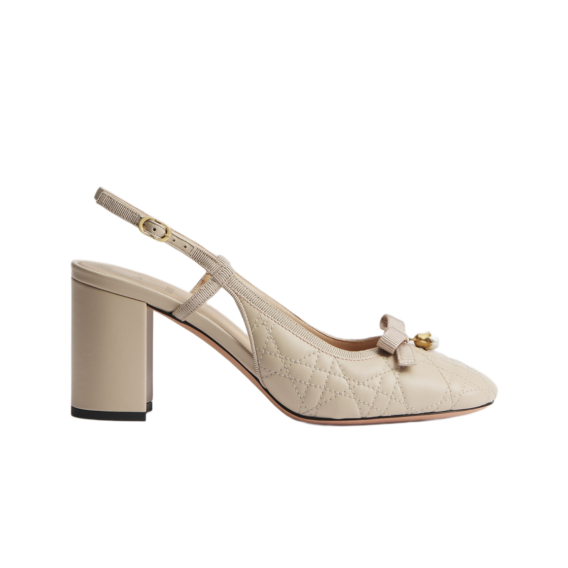 KCV570CQL-S23T (W) Dior Ballet Slingback Pump Quilted Cannage Lambskin Trench