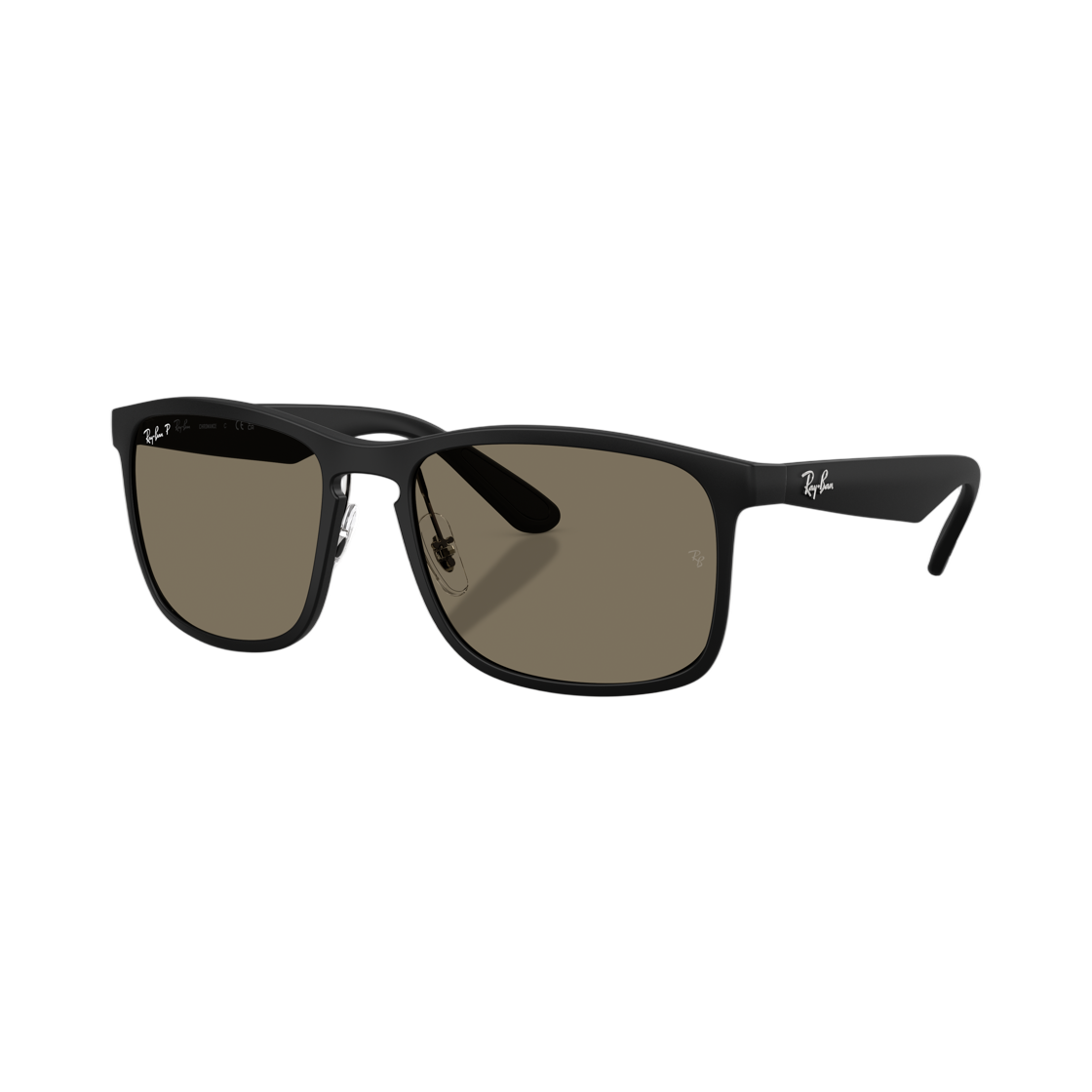 RB4264-601S87 Ray-Ban RB4264 Polished Matte Black Frame Grey Polarized+ Lense