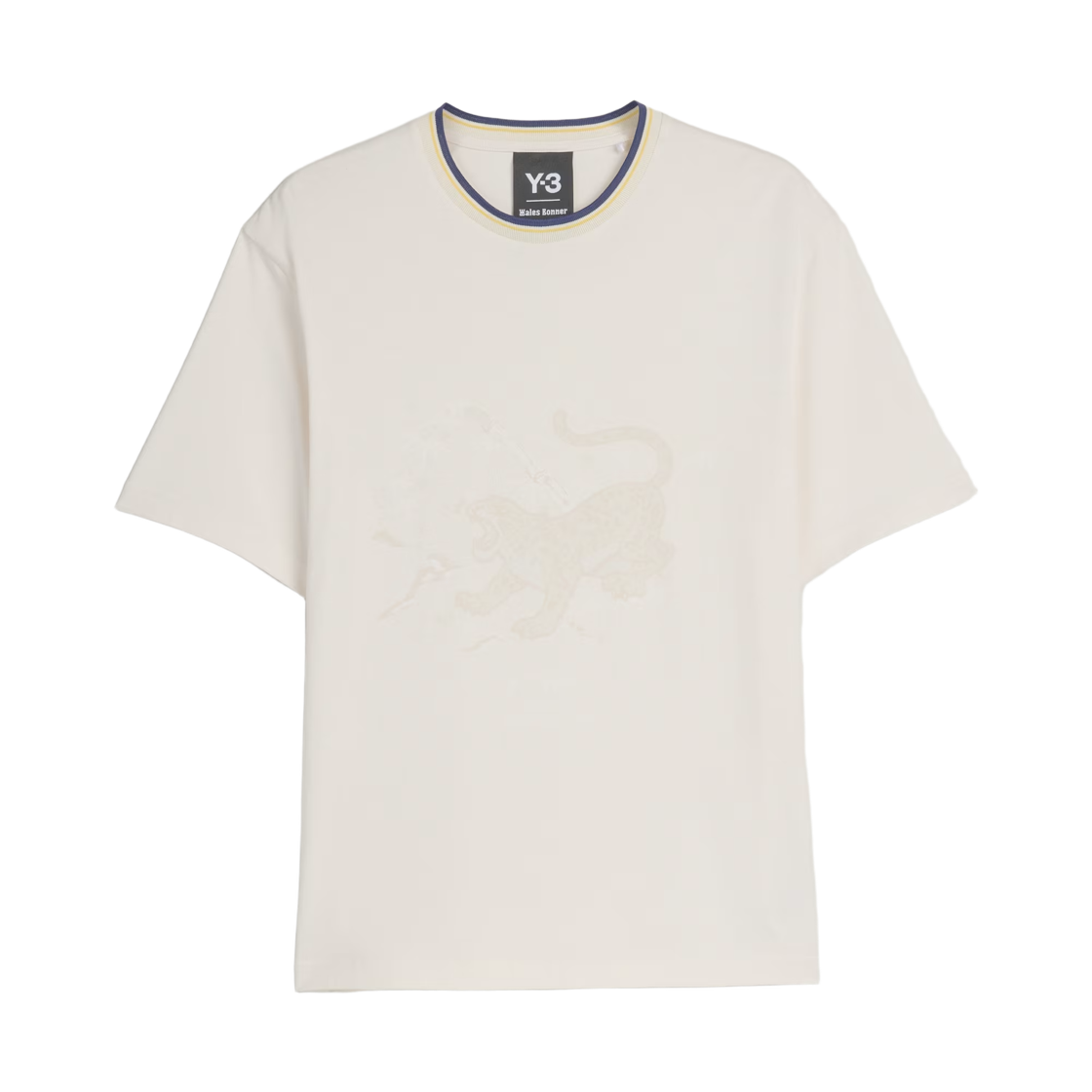 KS3977 Y-3 x Wales Bonner Graphic T-Shirt Chalk White