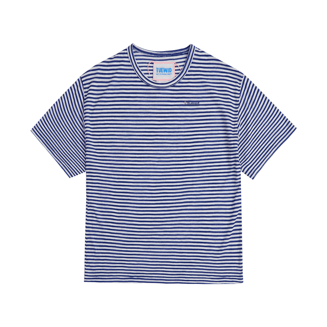투위드 서머 쉐이크 수미니어티 스트라이프(Tuewid Summer Shake Souvenir Tee In Stripe)