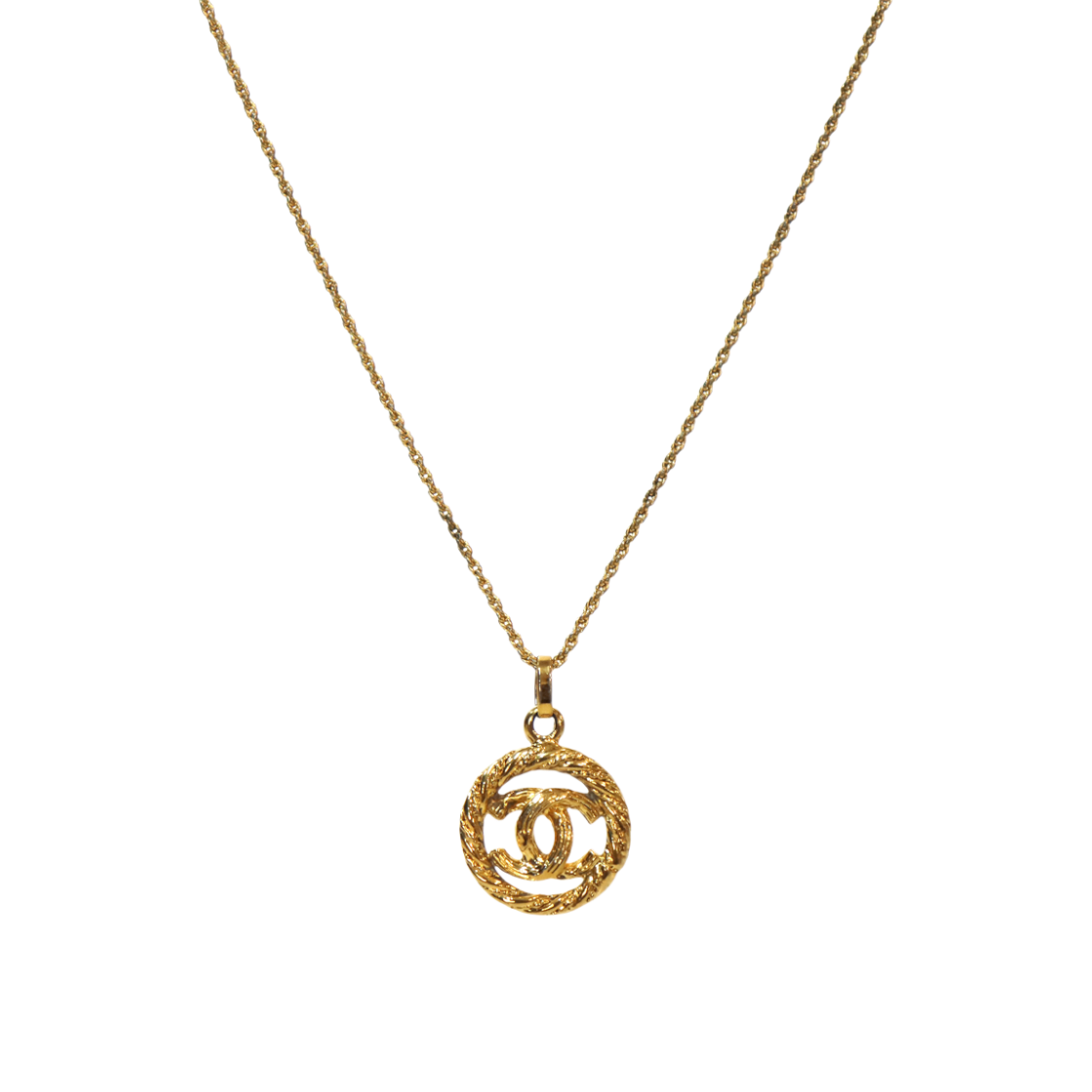 IT97SCBUKGA5 Chanel Round CC Gold Necklace
